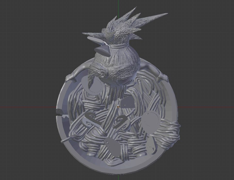 Akali Keychain - League of Legends 3D print model_4