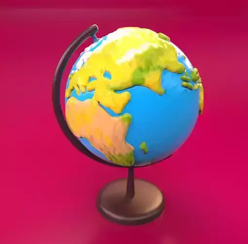 Globe model fully UVed non overlapped 