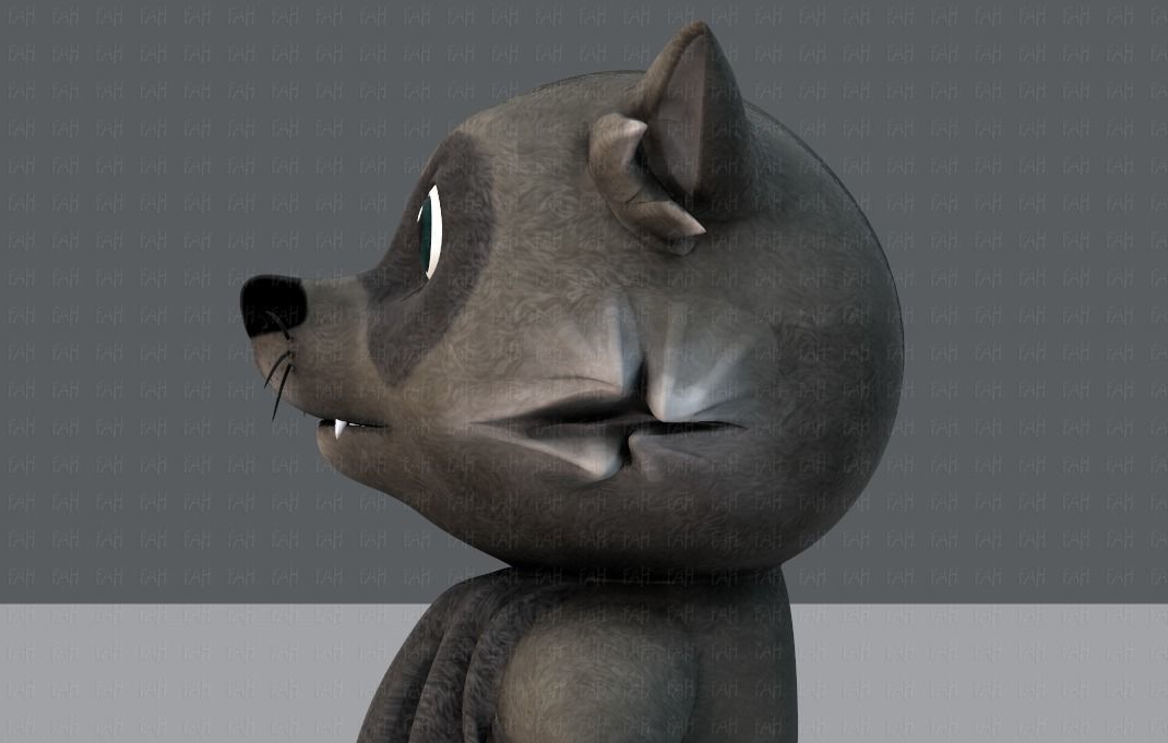Raccoon V01 Low-poly 3D model_23