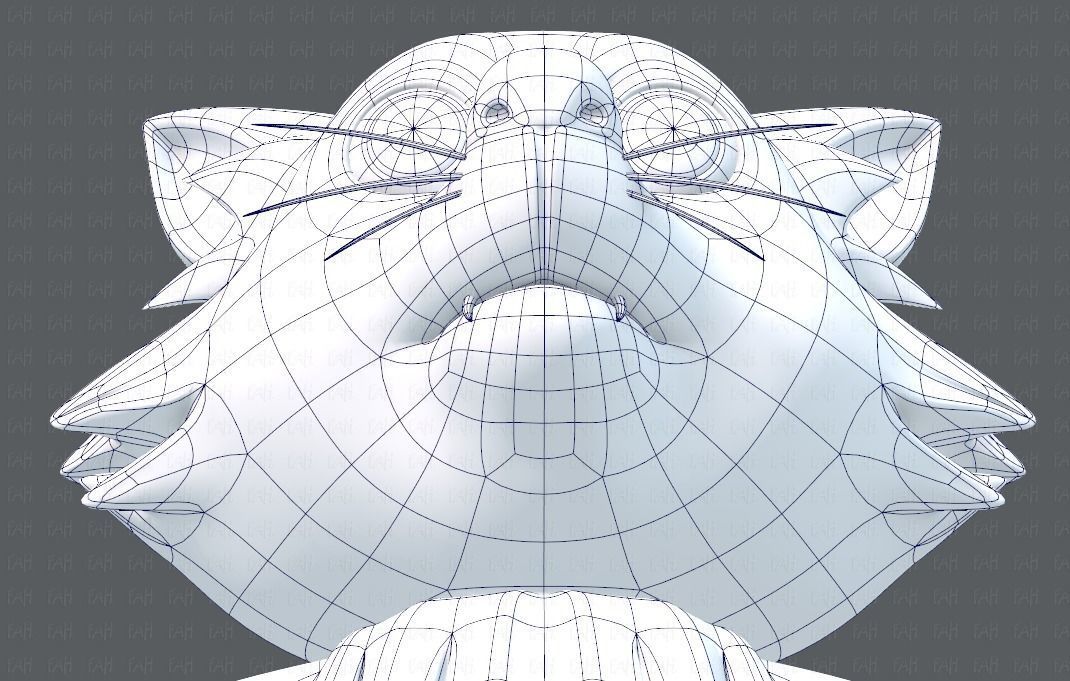 Raccoon V01 Low-poly 3D model_40