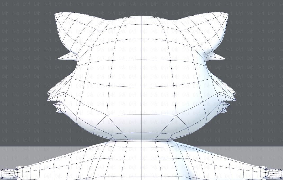 Raccoon V01 Low-poly 3D model_29