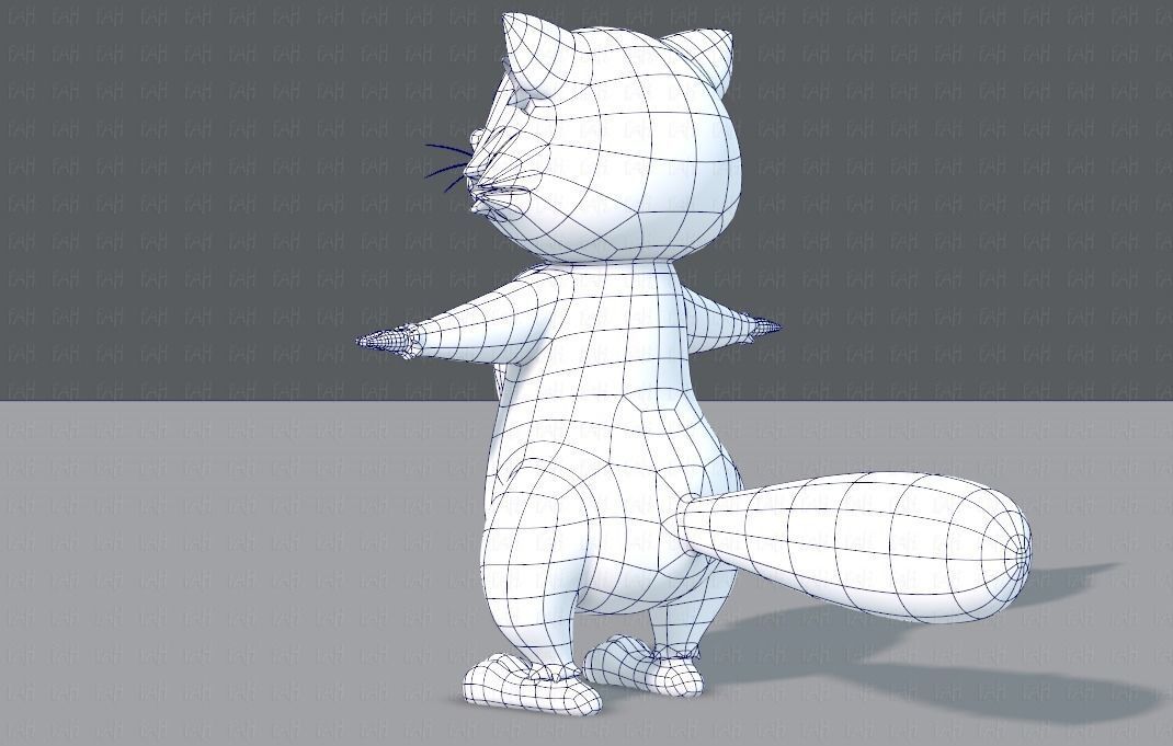 Raccoon V01 Low-poly 3D model_14