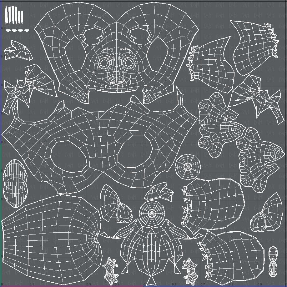 Raccoon V01 Low-poly 3D model_45