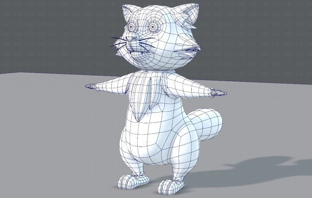 Raccoon V01 Low-poly 3D model_44