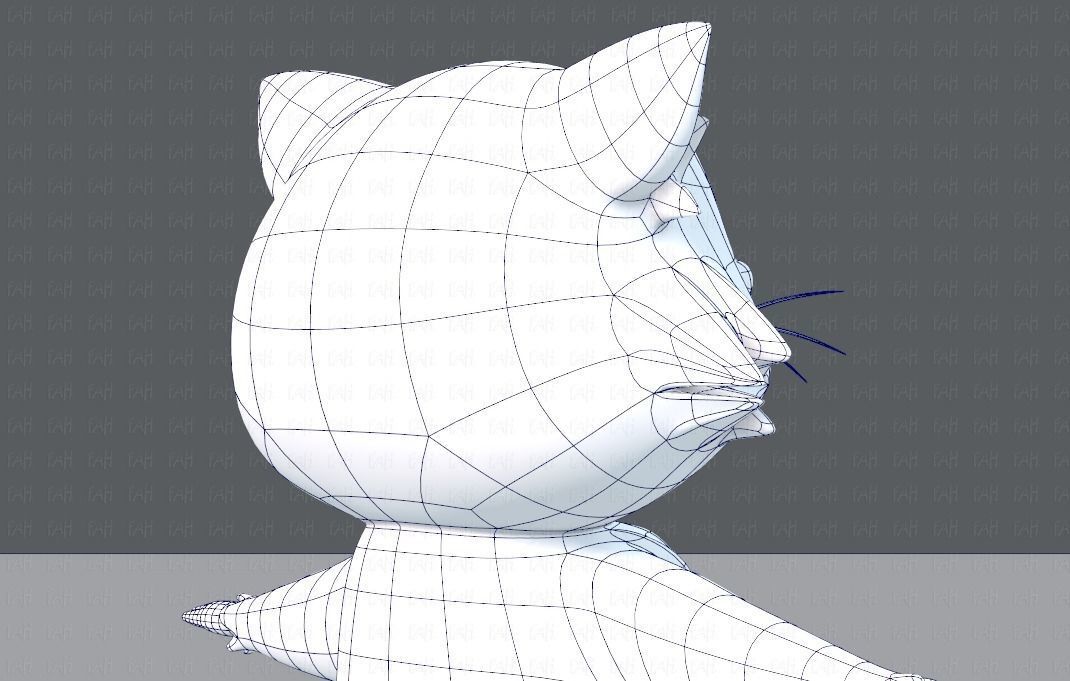 Raccoon V01 Low-poly 3D model_28