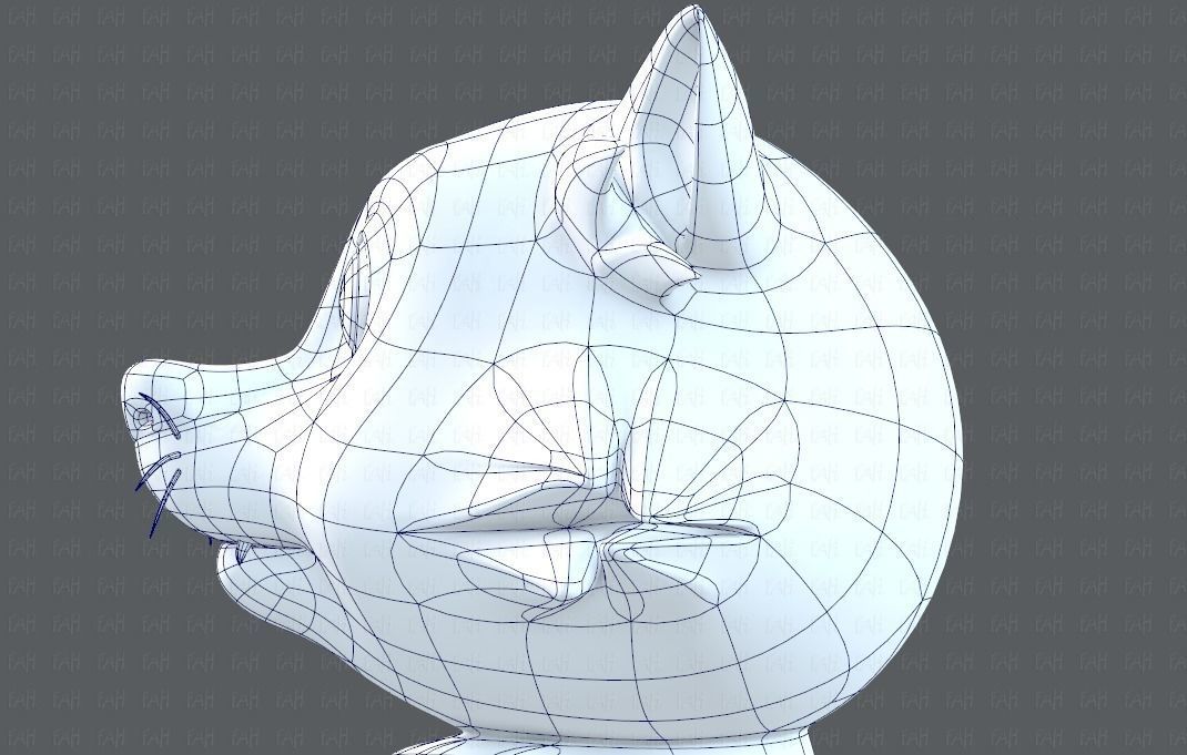 Raccoon V01 Low-poly 3D model_38