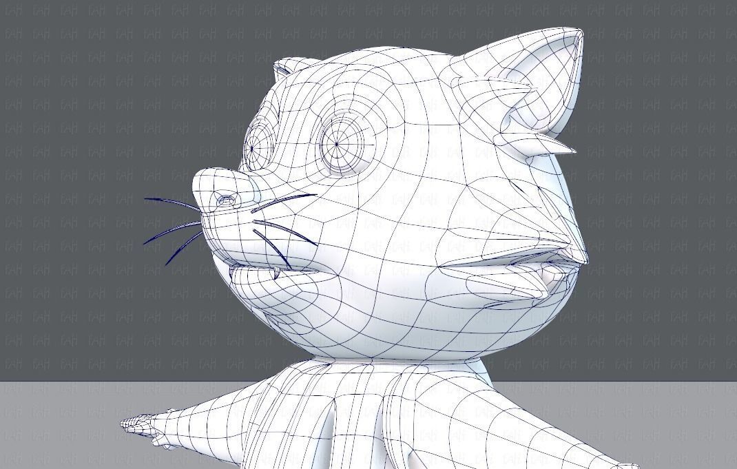 Raccoon V01 Low-poly 3D model_32