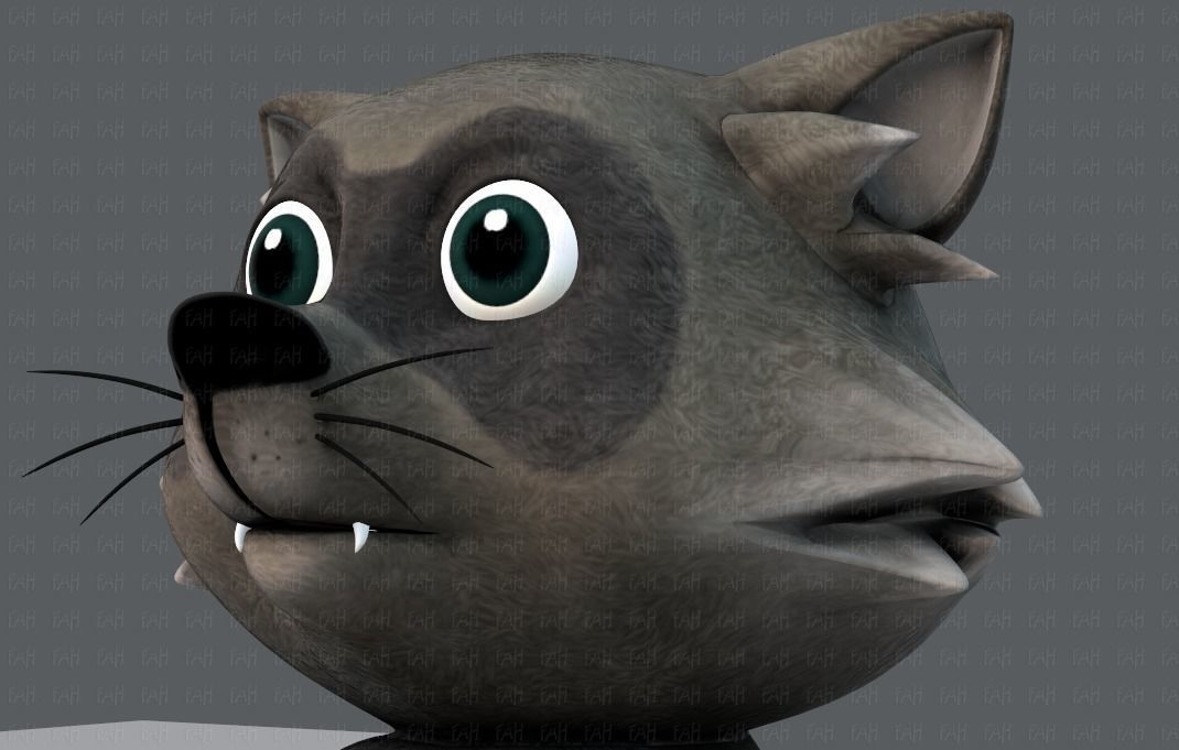 Raccoon V01 Low-poly 3D model_35