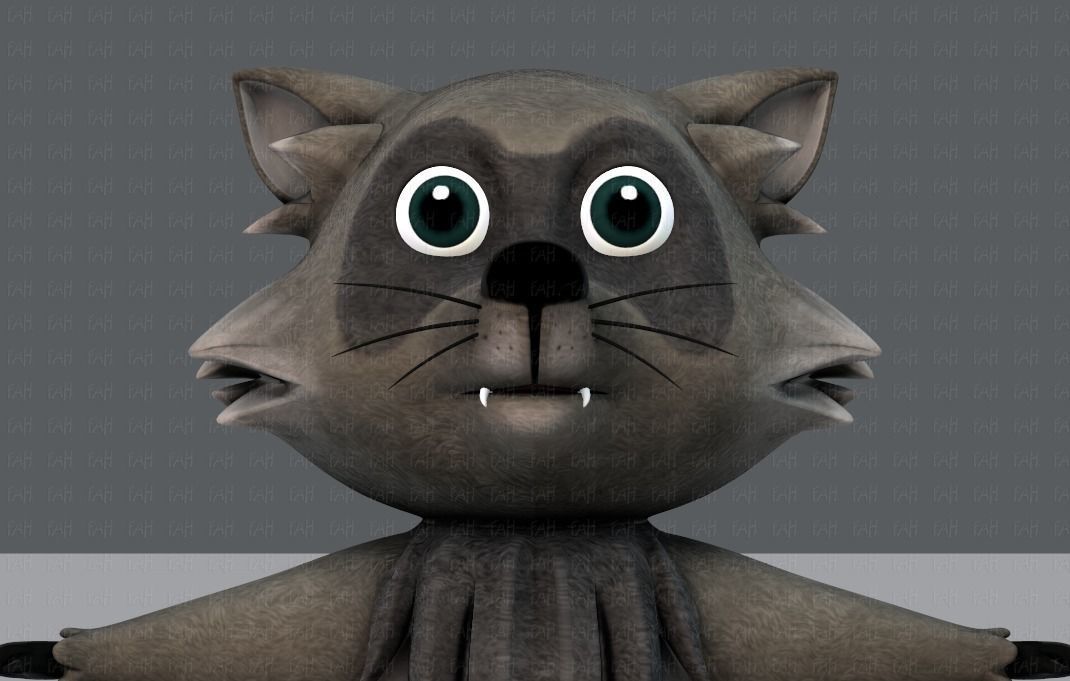 Raccoon V01 Low-poly 3D model_17