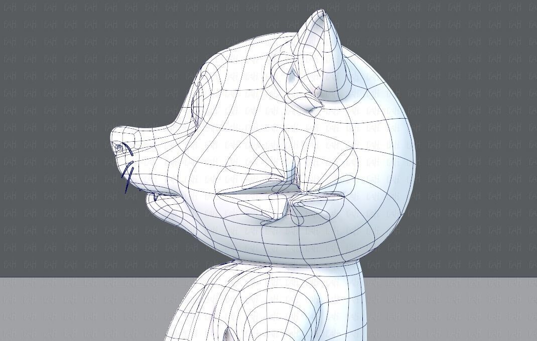 Raccoon V01 Low-poly 3D model_31