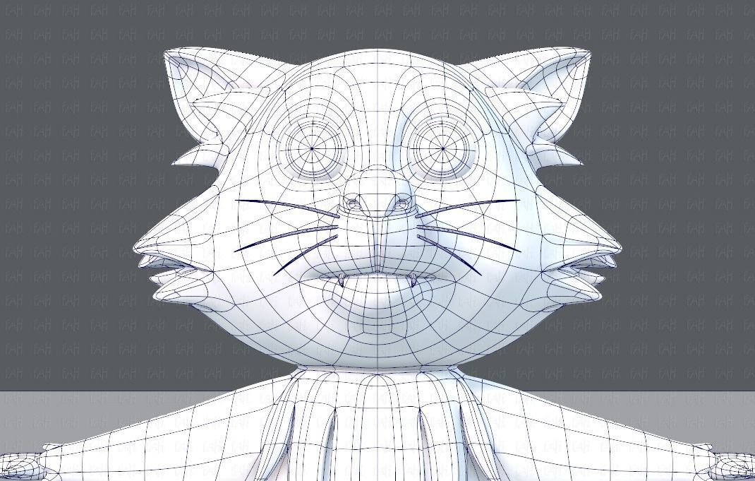 Raccoon V01 Low-poly 3D model_25