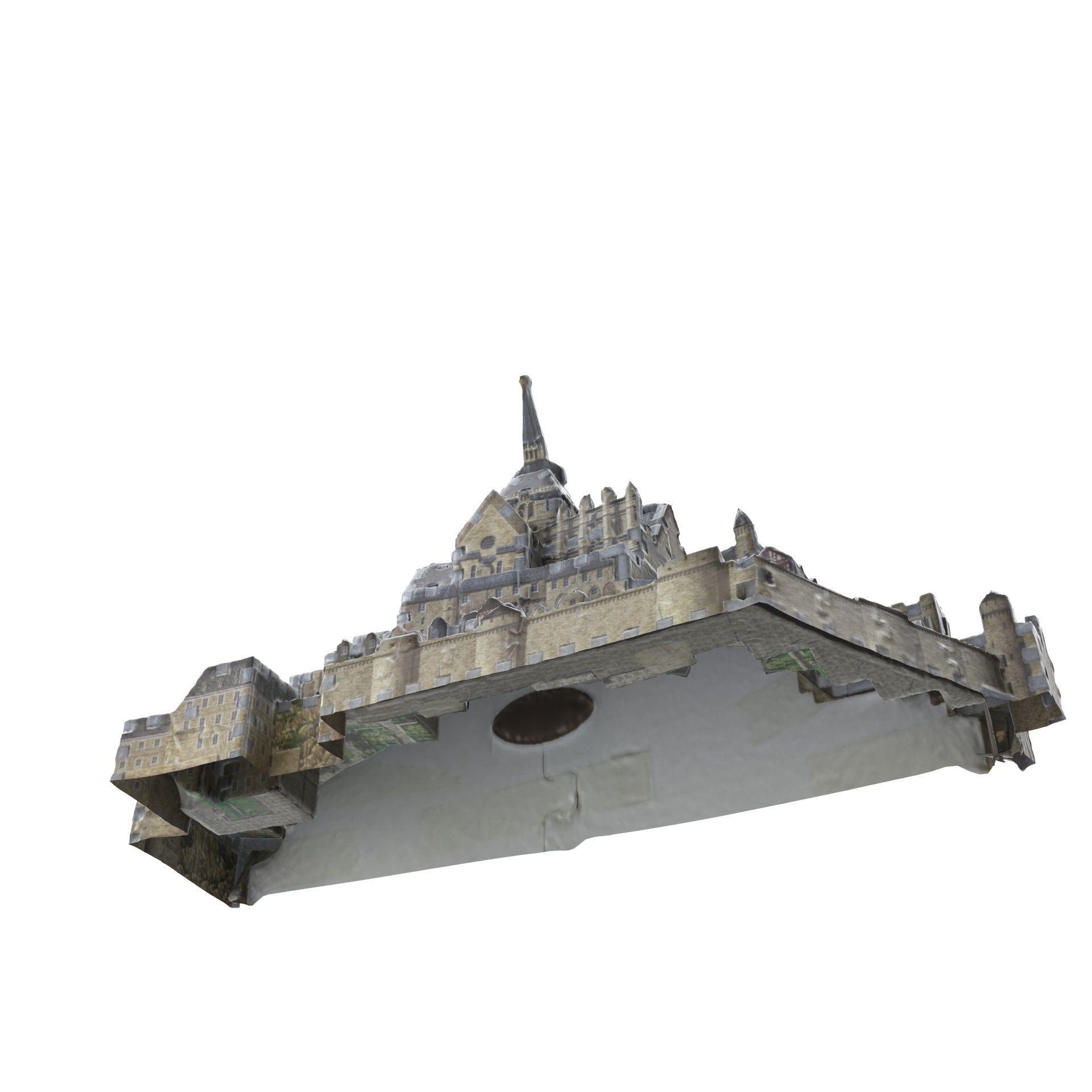 Toy Castle 3D Puzzle - Mont-Saint-Michel 3D model_15