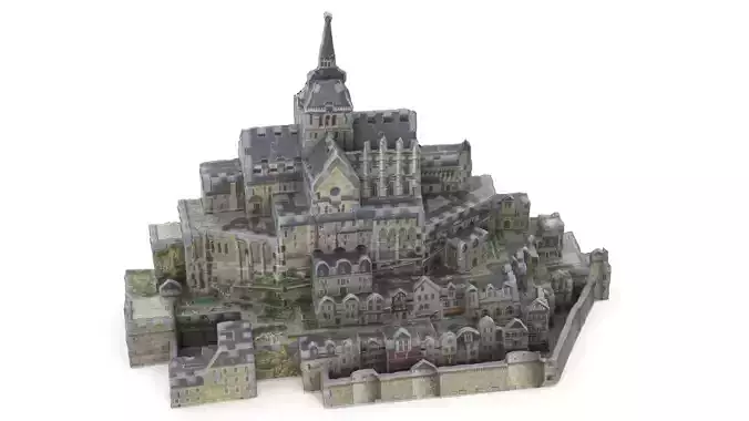 Toy Castle 3D Puzzle - Mont-Saint-Michel 3D model