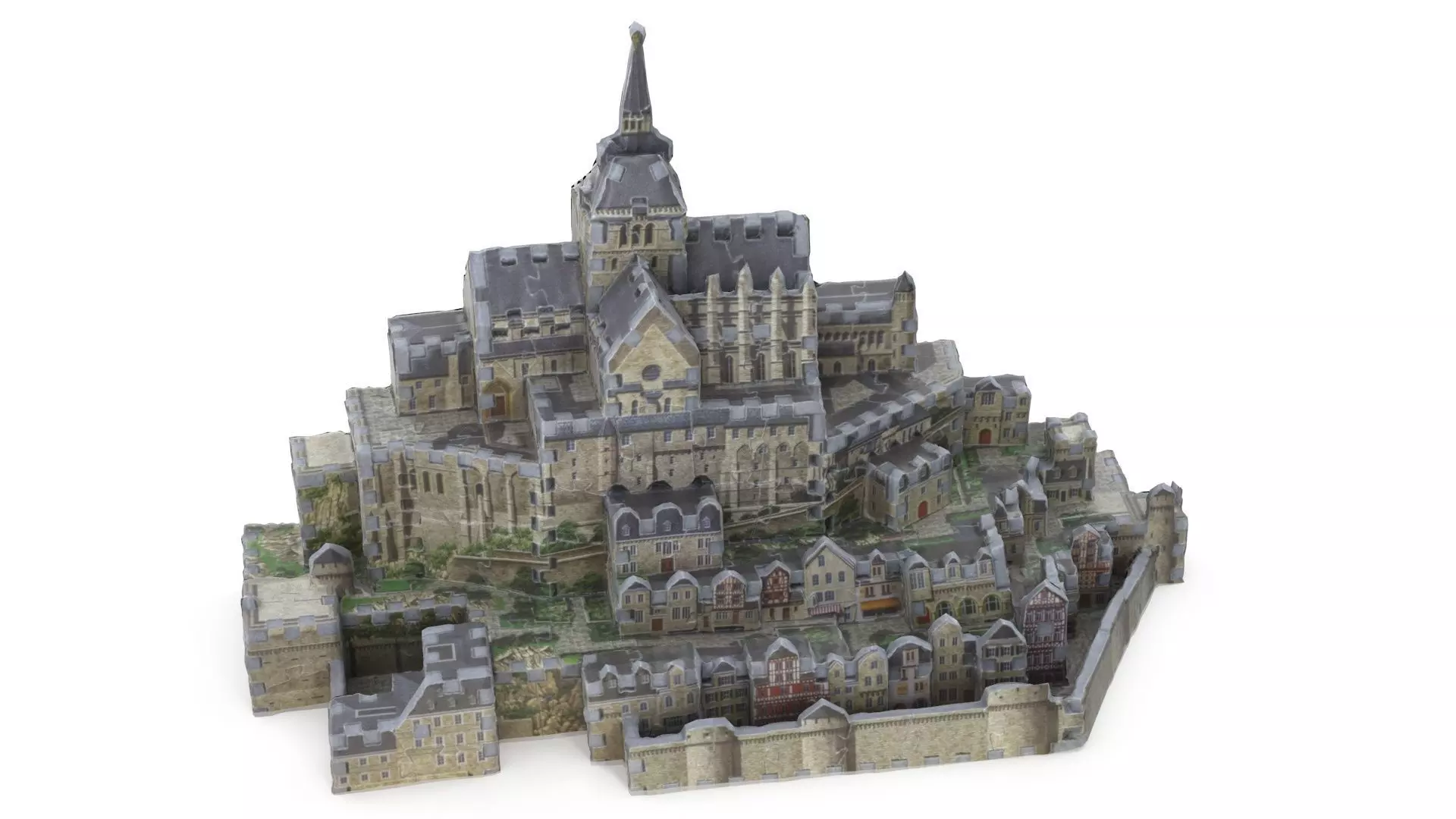 Toy Castle 3D Puzzle - Mont-Saint-Michel 3D model_0