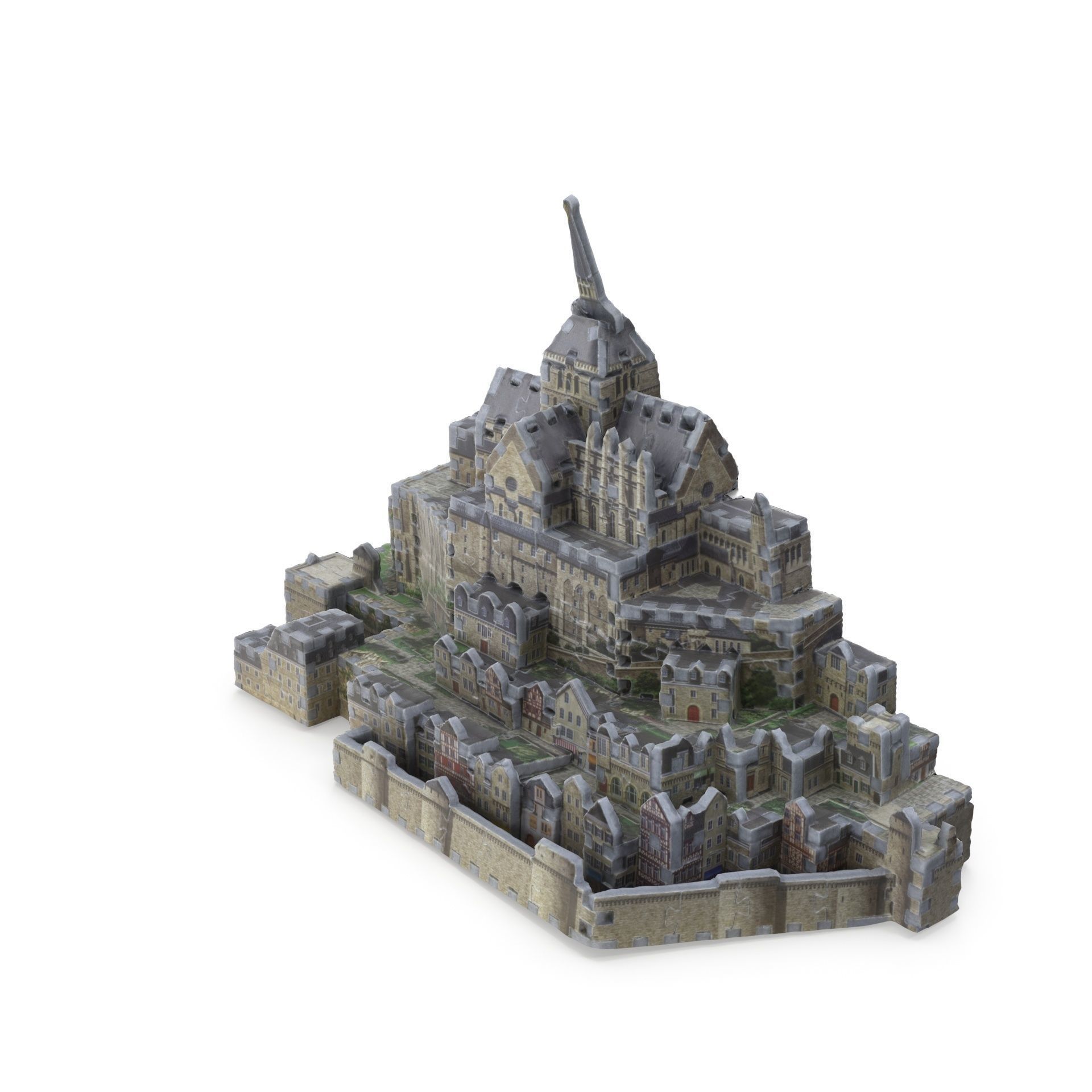 Toy Castle 3D Puzzle - Mont-Saint-Michel 3D model_4