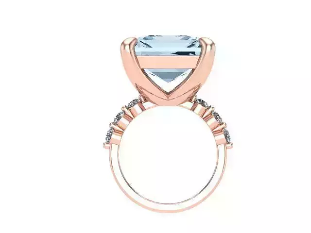 Blue topaz ring