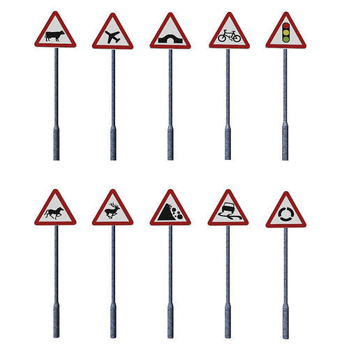 Road Signs  Free 3D model