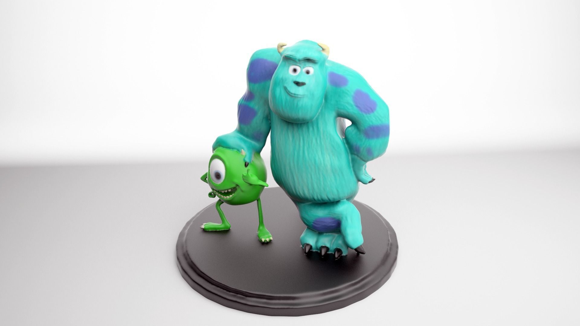 Mike and Sully From Monster inc  printable 3D print model_1