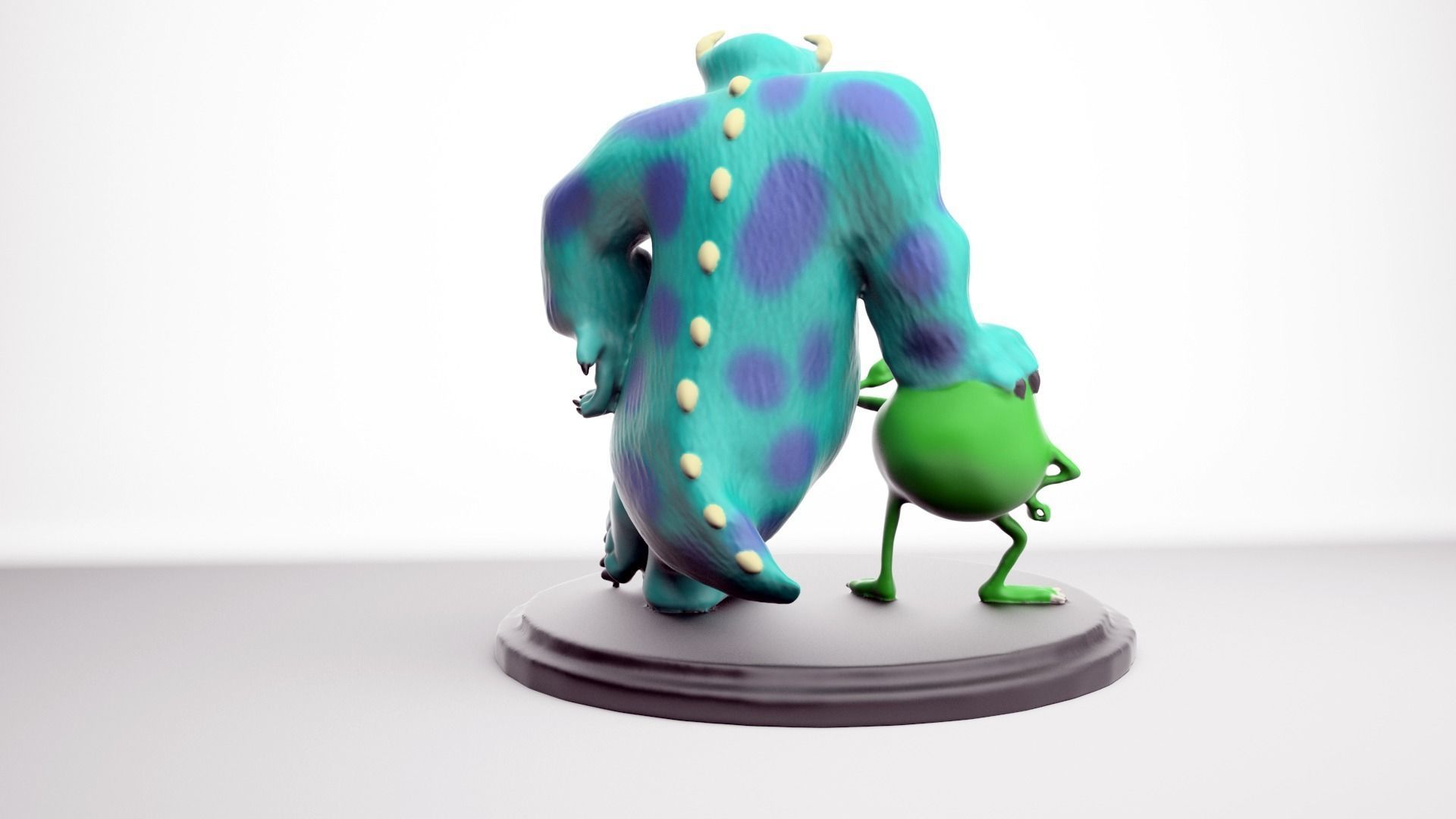 Mike and Sully From Monster inc  printable 3D print model_3