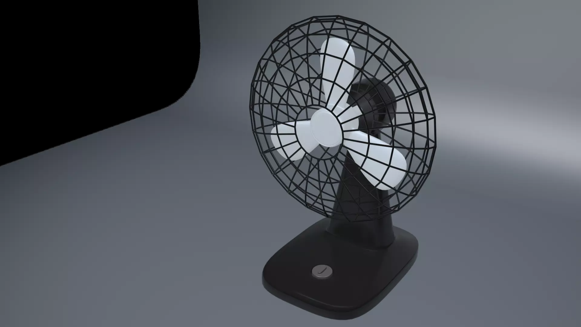 Mini fan 3D model_0
