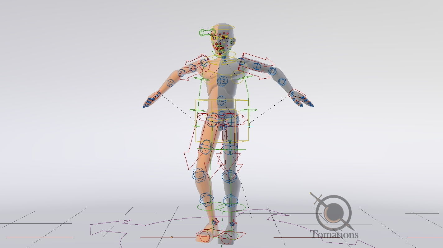 Blender IK Rigged Dolls Low-poly 3D model_15