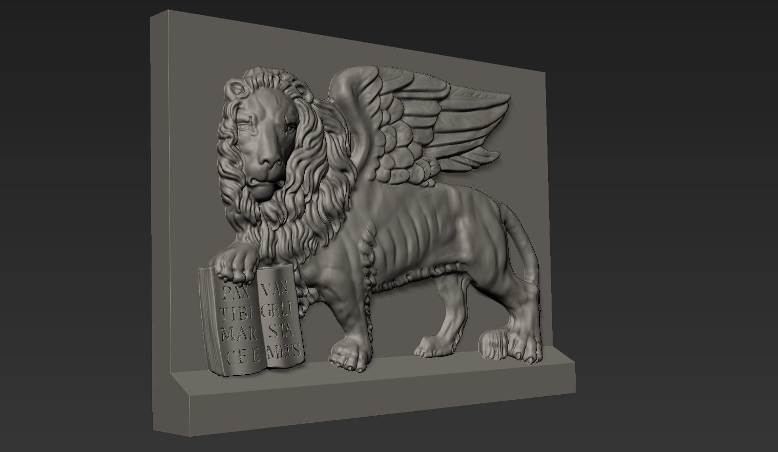 Lion of Saint Mark 3D model_4