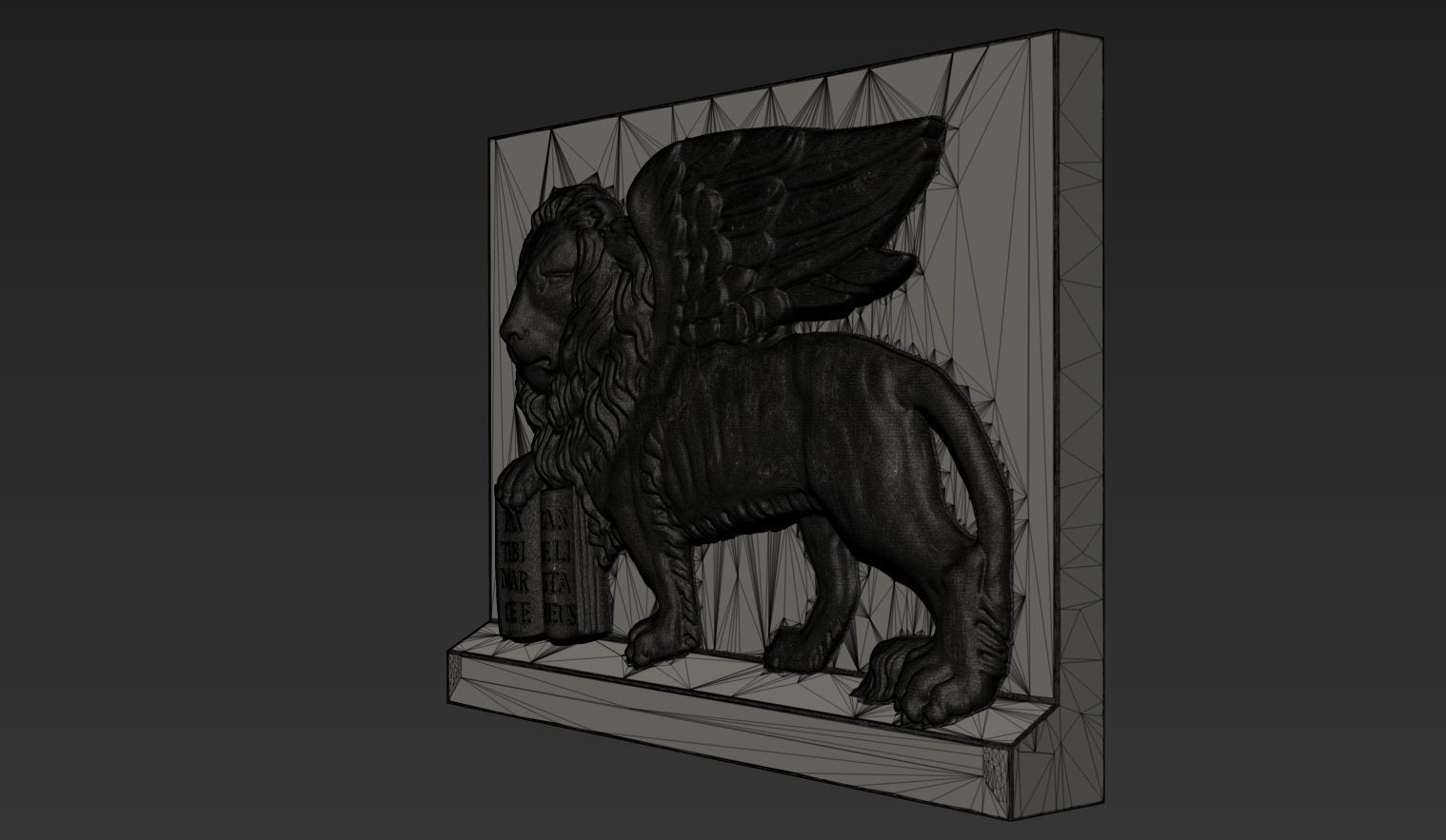 Lion of Saint Mark 3D model_7