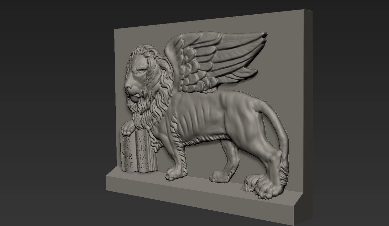 Lion of Saint Mark 3D model_6