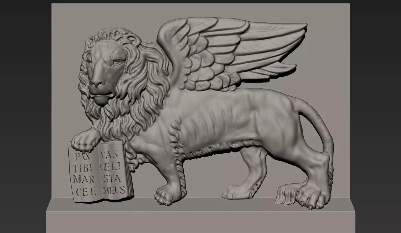 Lion of Saint Mark 3D model_0