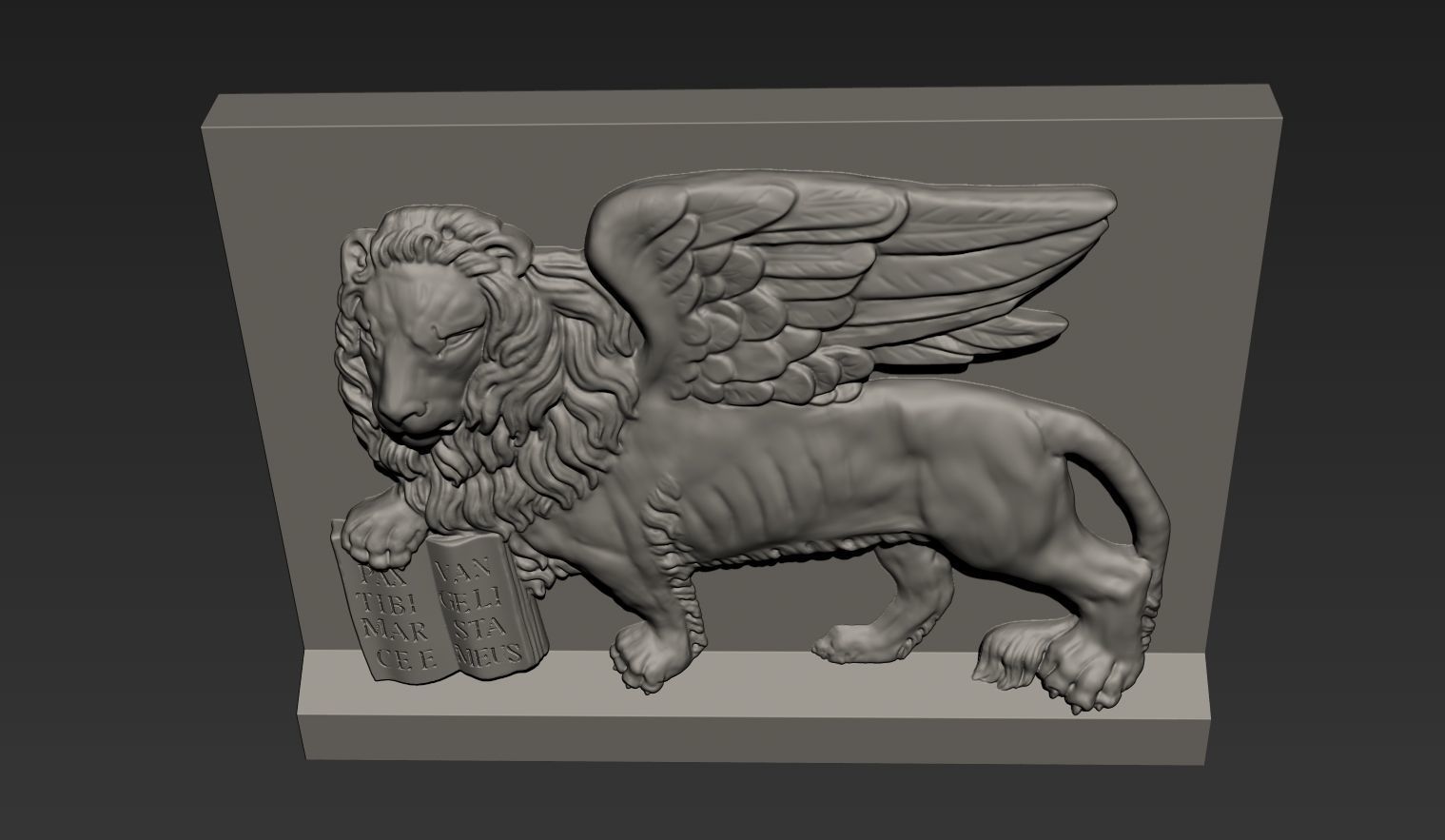 Lion of Saint Mark 3D model_3