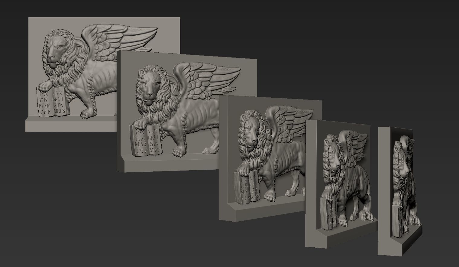Lion of Saint Mark 3D model_2
