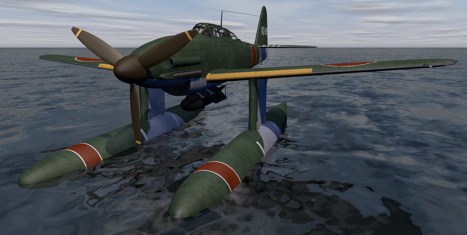 Aichi M6A1 Seiran 3D model_5