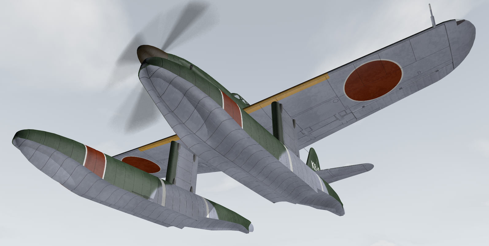 Aichi M6A1 Seiran 3D model_9