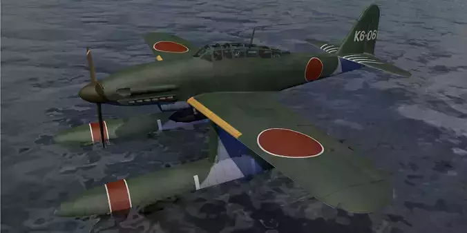 Aichi M6A1 Seiran 3D model