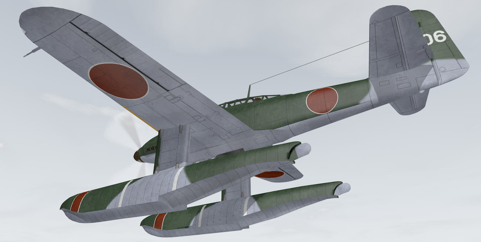 Aichi M6A1 Seiran 3D model_10
