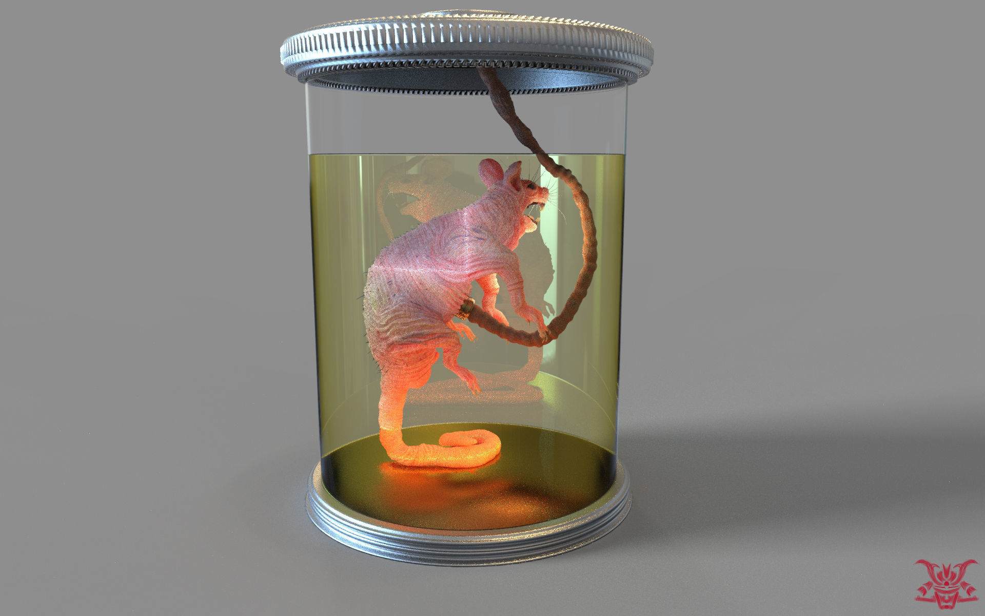 Laboratory Rat Figurine 3D print model_16