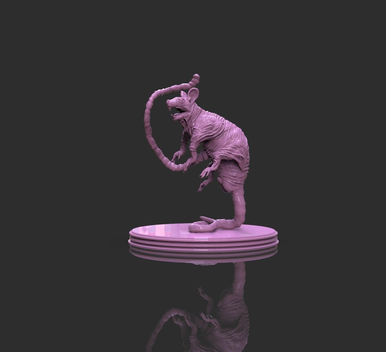 Laboratory Rat Figurine 3D print model_10