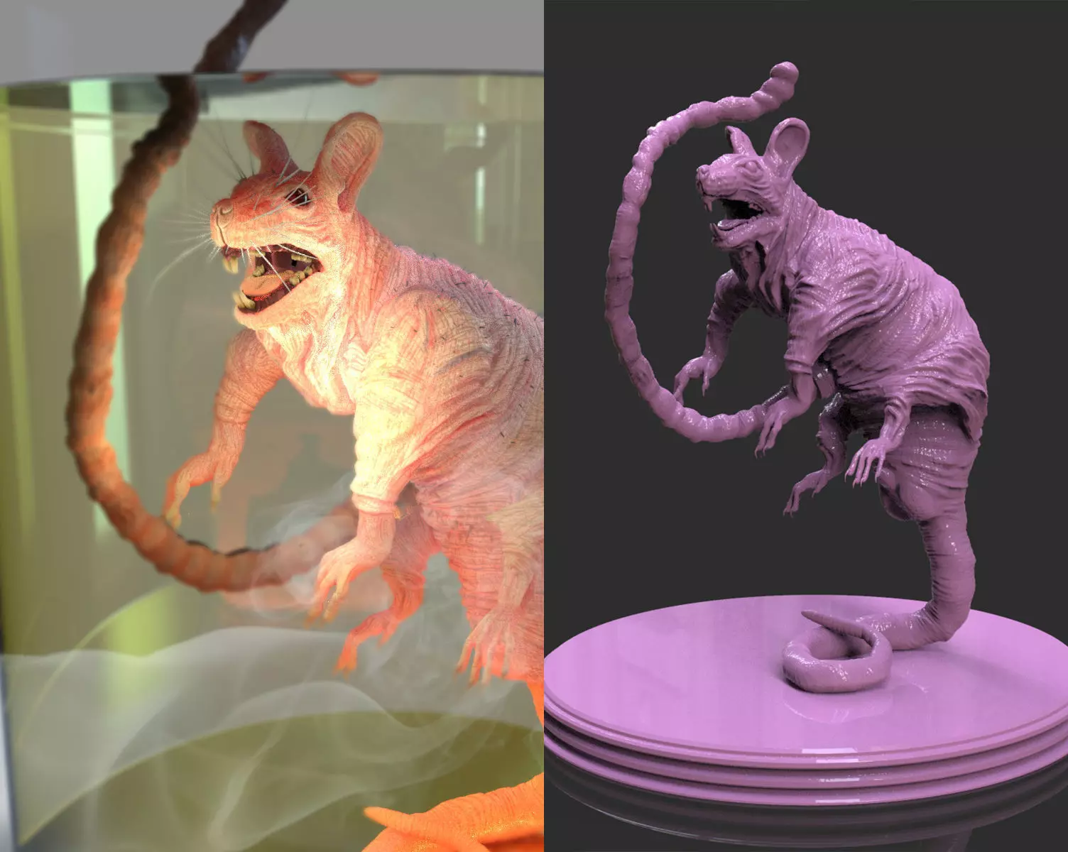 Laboratory Rat Figurine 3D print model_0