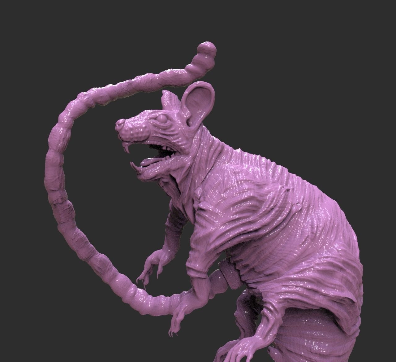 Laboratory Rat Figurine 3D print model_6