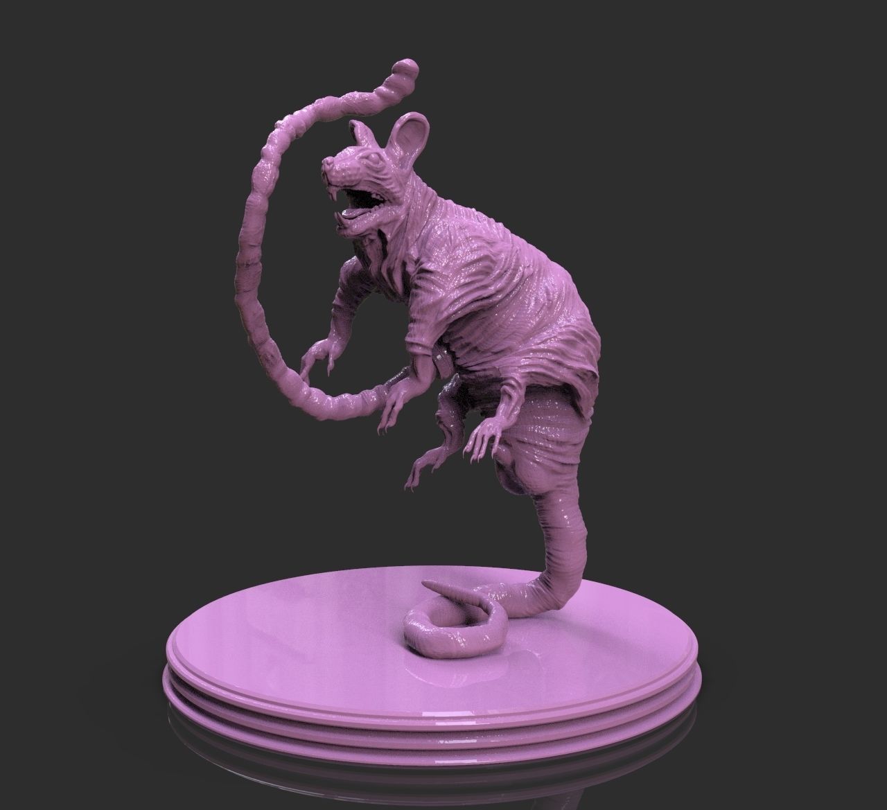 Laboratory Rat Figurine 3D print model_2