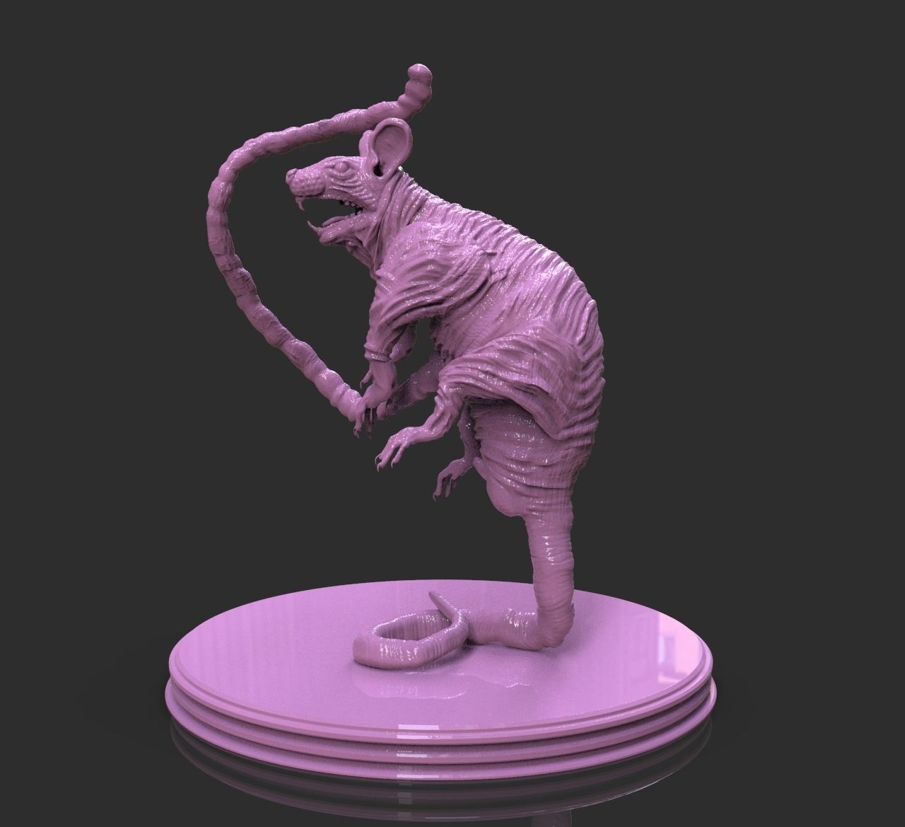 Laboratory Rat Figurine 3D print model_3