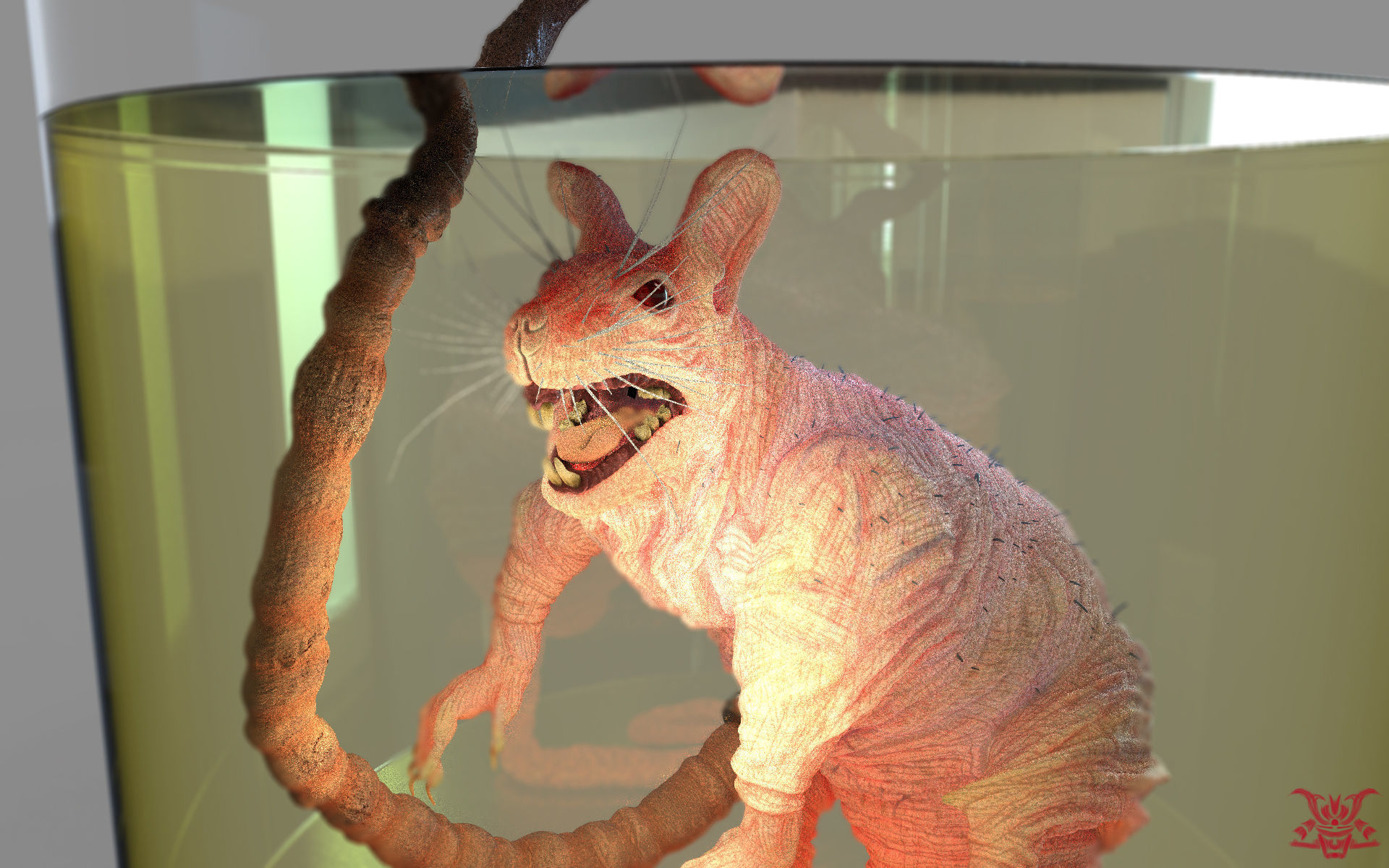 Laboratory Rat Figurine 3D print model_20