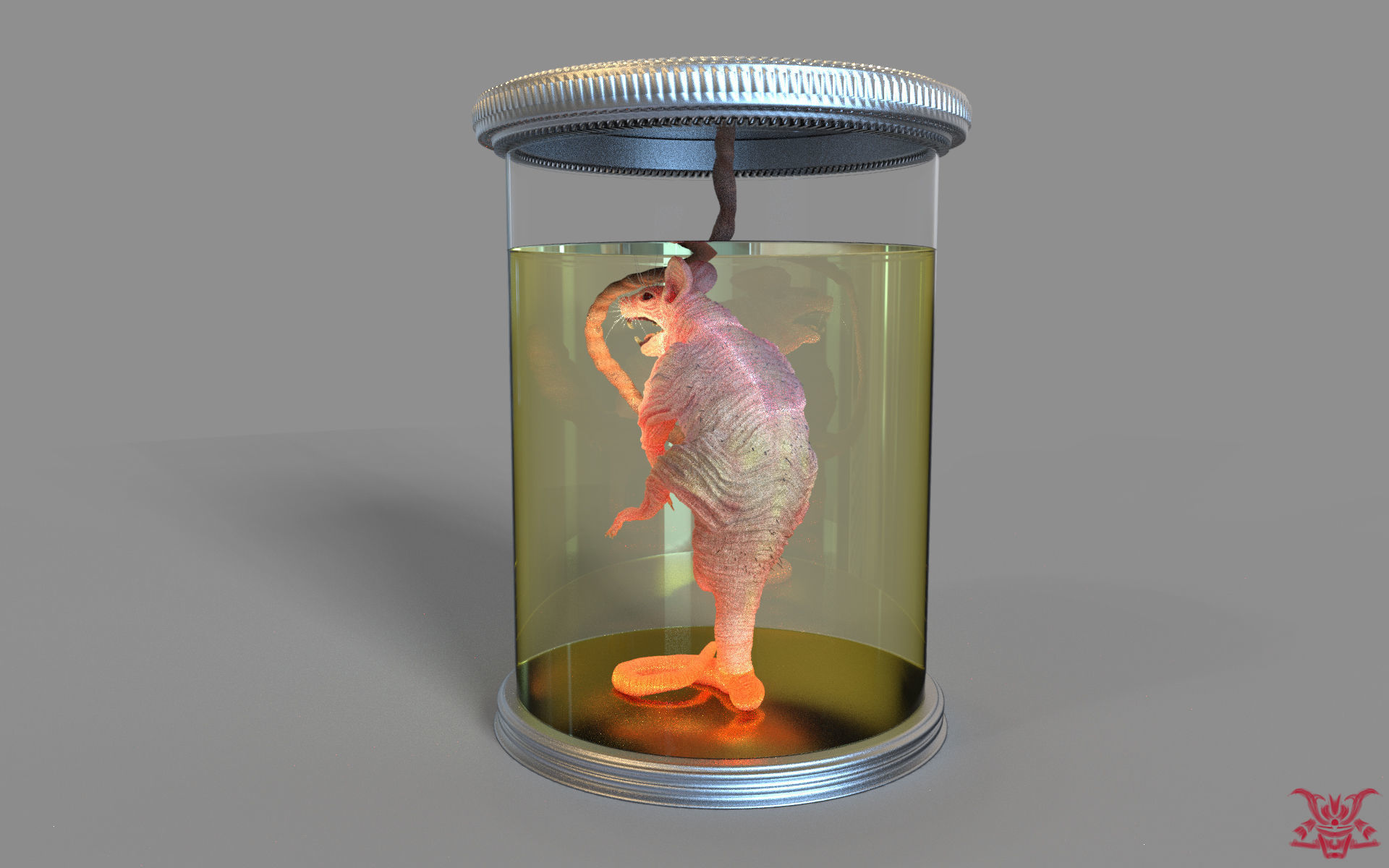 Laboratory Rat Figurine 3D print model_15
