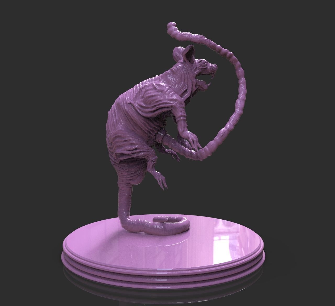 Laboratory Rat Figurine 3D print model_5