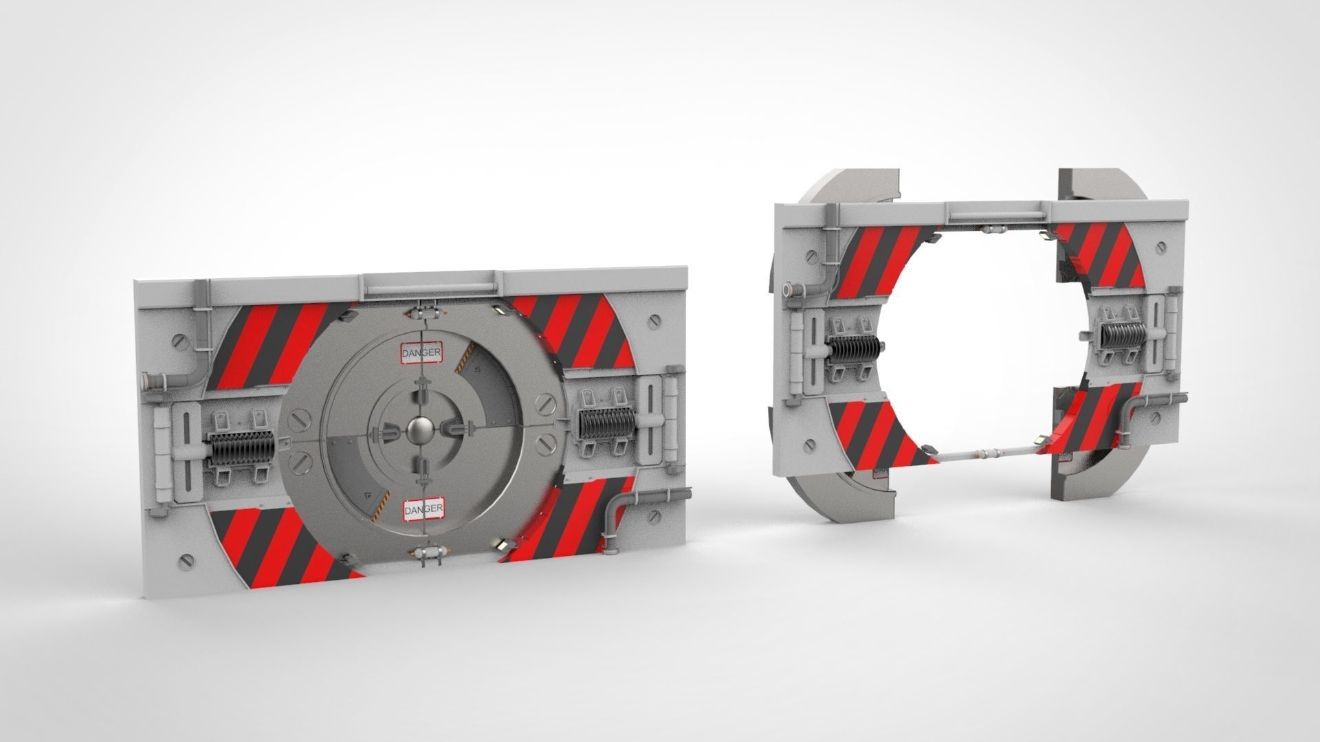 sci fi door 16 3D model_2