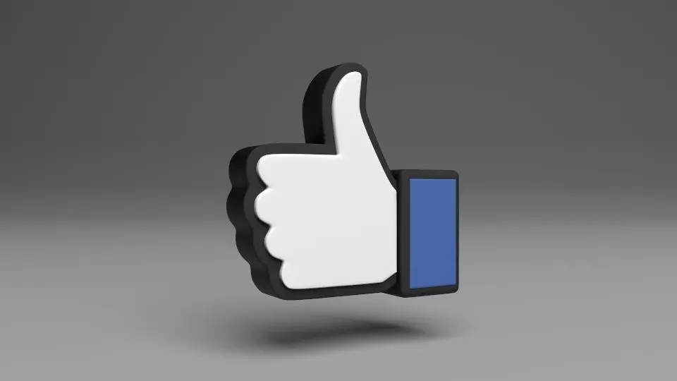 like Facebook free model Free 3D model