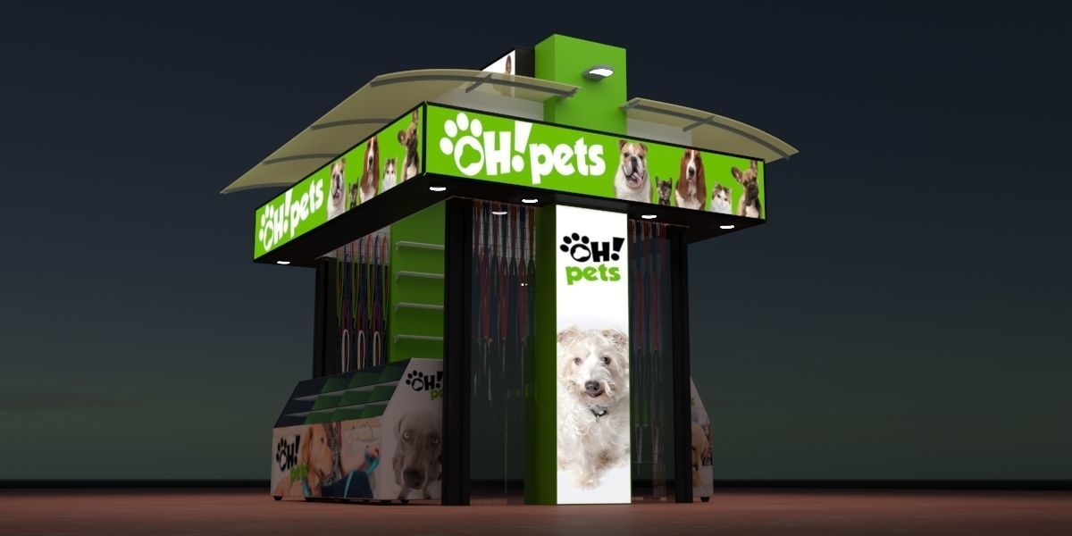 pet accessories store 3D model_1