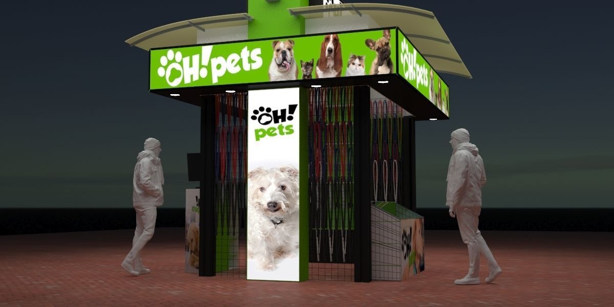 pet accessories store 3D model_8