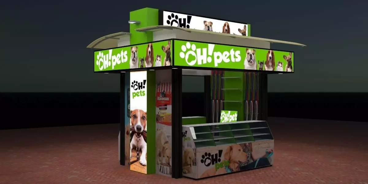 pet accessories store 3D model_0