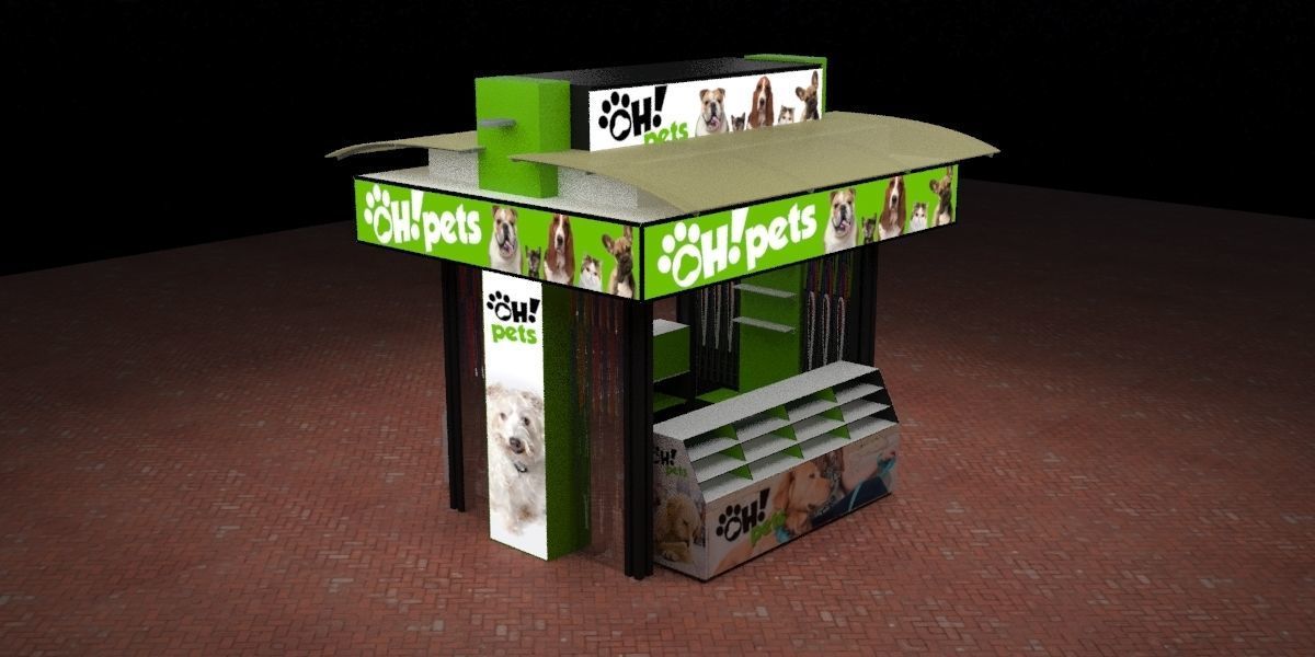 pet accessories store 3D model_5